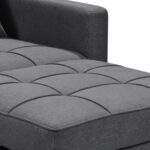 SURI 3-IN-1 Convertible Lounge Chair Bed - Dark Grey sofa-ygg-7001-lnn-dgy