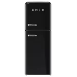 Chiq CRTM200NB3 202L Frost Free Retro Style Top Mounted Black Fridge