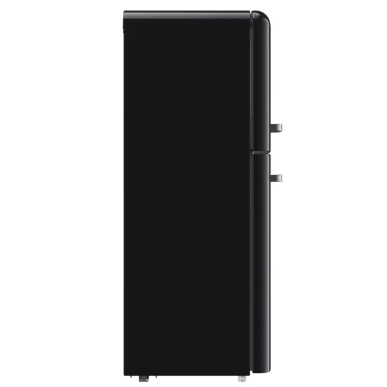 Chiq CRTM200NB 202L Frost Free Retro Style Top Mounted Black Fridge