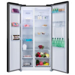CHiQ 622L Side by Side Fridge Black CSS617NBD