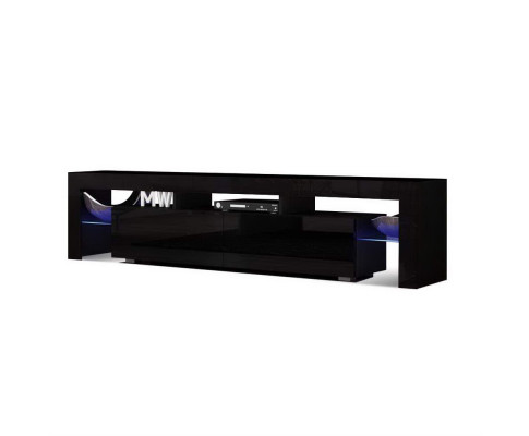 Artiss Entertainment Unit TV Cabinet LED 189cm Black Elo FURNI-L-TV189-BK-AB