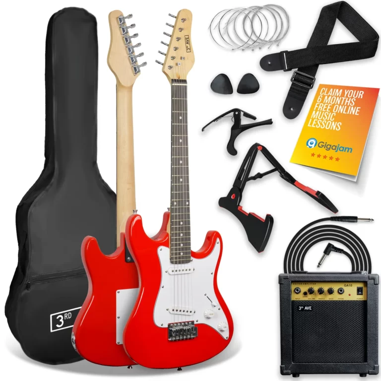 3rd Avenue 3/4 Size Electric Guitar - Red NM-XF203CRDPK