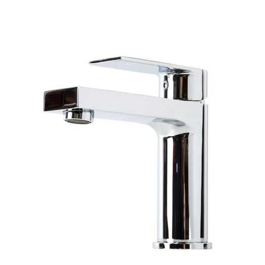 Prato Bathroom Single Lever Basin Mixer Tap - Luxury Chrome AGZ-PR0810-CC