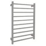 Aguzzo EZY FIT Heated Towel Rail - Square Tube - Dual Wired Polished SS AGZHTR-SQR-600-0858