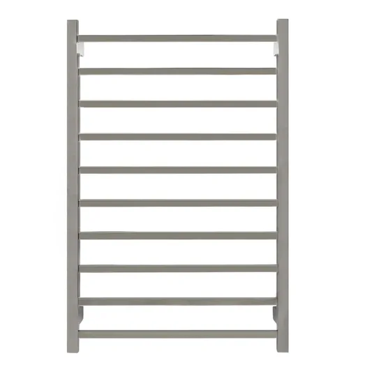 Aguzzo EZY FIT Heated Towel Rail - Square Tube - Dual Wired Polished SS AGZHTR-SQR-600-0858