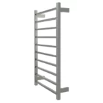 Aguzzo EZY FIT Heated Towel Rail - Square Tube - Dual Wired Polished SS AGZHTR-SQR-600-0858