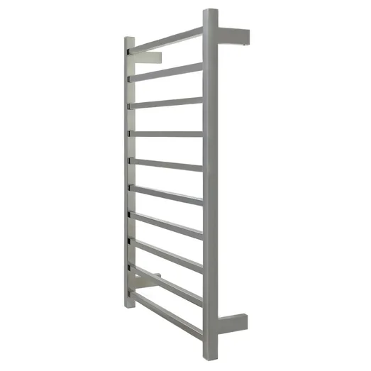 Aguzzo EZY FIT Heated Towel Rail - Square Tube - Dual Wired Polished SS AGZHTR-SQR-600-0858