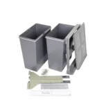 Valet 32L Twin Slide Out Concealed Waste Bin ELITEPOB-SM400-0728
