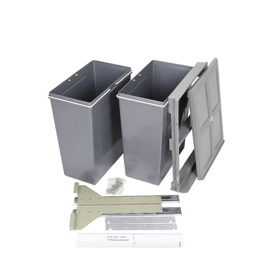 Valet 32L Twin Slide Out Concealed Waste Bin ELITEPOB-SM400-0728