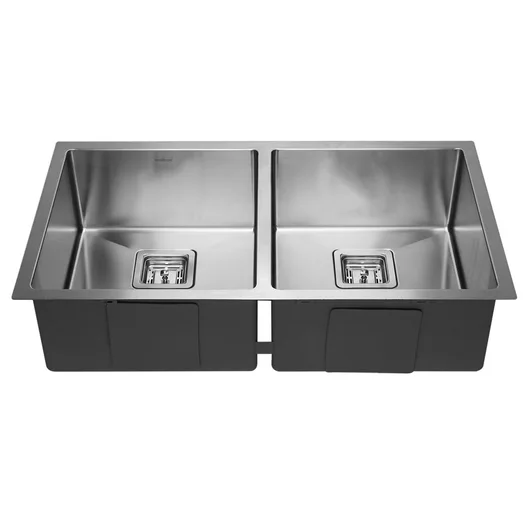 SWEDIA Dante Stainless Steel Sink - 800mm Double Bowl - 1.5mm Thick SWEDIADANDB0602