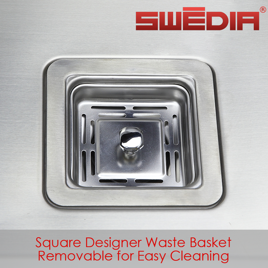 SWEDIA Dante Stainless Steel Sink - 800mm Double Bowl - 1.5mm Thick SWEDIADANDB0602