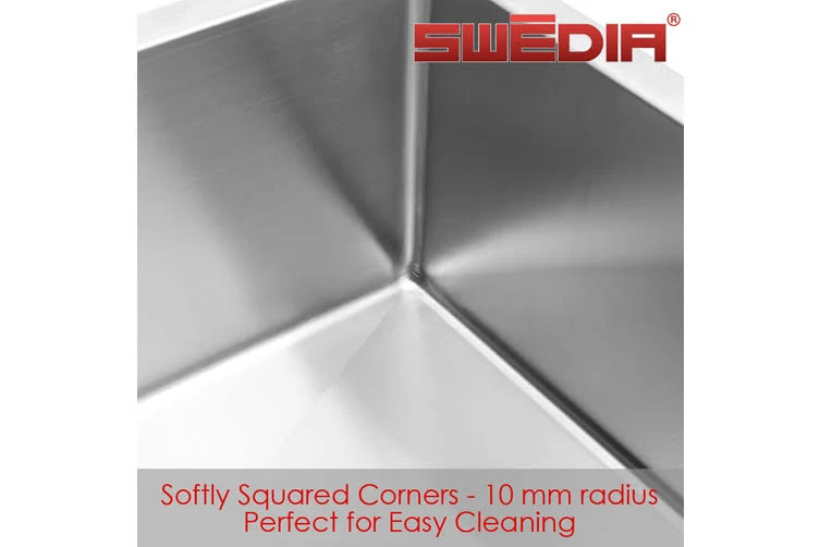 SWEDIA Dante Stainless Steel Sink - 760mm Large Single Bowl - 1.5mm Thick SWEDIADANLB0601