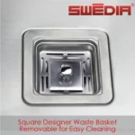 SWEDIA Dante Stainless Steel Sink - 760mm Large Single Bowl - 1.5mm Thick SWEDIADANLB0601