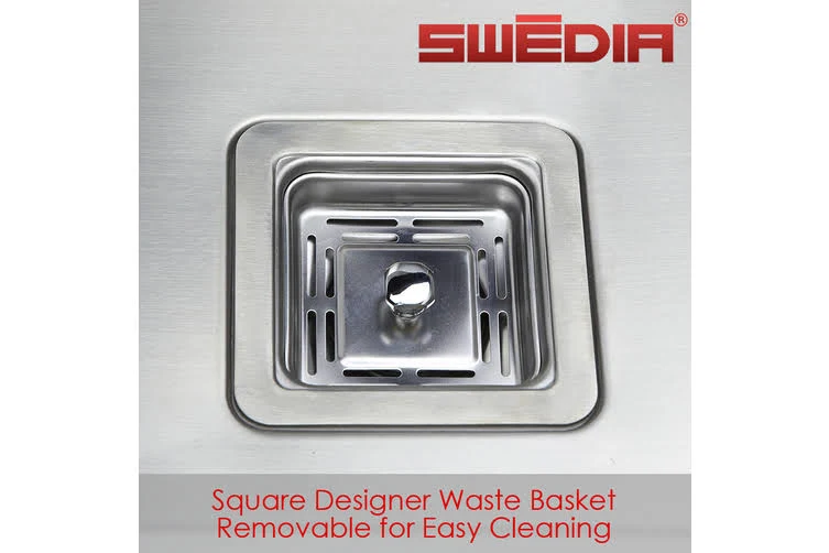 SWEDIA Dante Stainless Steel Sink - 760mm Large Single Bowl - 1.5mm Thick SWEDIADANLB0601
