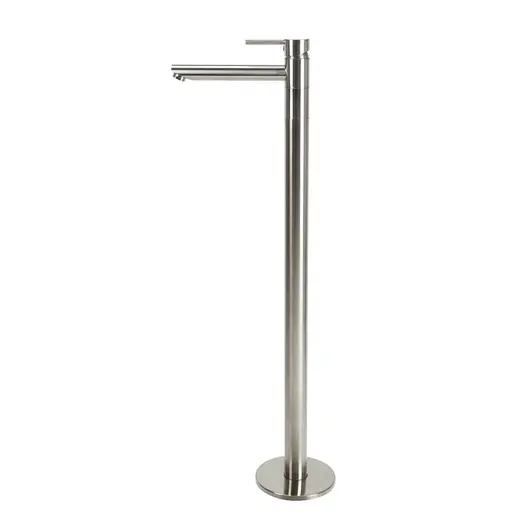 Molla Floor Standing Bath Mixer with Swivel Spout - Brushed Nickel VALE-FSM0029-N