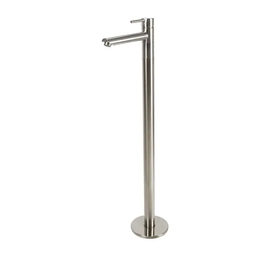 Molla Floor Standing Bath Mixer with Swivel Spout - Brushed Nickel VALE-FSM0029-N