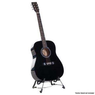 Karrera 41in Acoustic Wooden Guitar with Bag - Black wac41-nc-bk