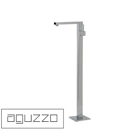 AGUZZO Quadro Floor Standing Bath Mixer And Spout - Luxury Chrome AGZ-FSM0840