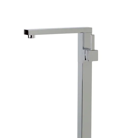AGUZZO Quadro Floor Standing Bath Mixer And Spout - Luxury Chrome AGZ-FSM0840