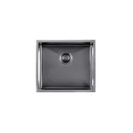 AGUZZO Stainless Steel Kitchen and Laundry Sink 510mm Single Bowl Gunmetal Grey Top/Under Mount AGZSSS-TWM5B-0751