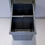 Elite Domestique Bottom Mounted 40L Twin Slide Out Concealed Waste Bin with Soft Close EL-400-2-0217-D