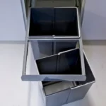 Elite Domestique Bottom Mounted 40L Twin Slide Out Concealed Waste Bin with Soft Close EL-400-2-0217-D