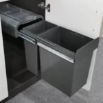 Elite 30L Twin Slide Out Concealed Waste Bin - Slim Profile ELITEPOB-300-2-1642-R