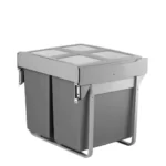 Elite Domestique 90L Twin Slide Out Concealed Waste Bin ELITEPOB-600-2-0861-D