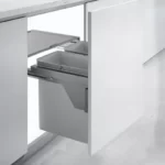 HIGOLD 56L Twin Slide Out Concealed Waste Bin - for a 600mm Cabinet - Side Mounted - Includes Integrated Door Bracket HG-306081-2106