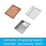 HIGOLD PINIZ Single Bowl Workstation Kitchen Sink - Slide Lip - Nano Coated HG-952307-B-1830