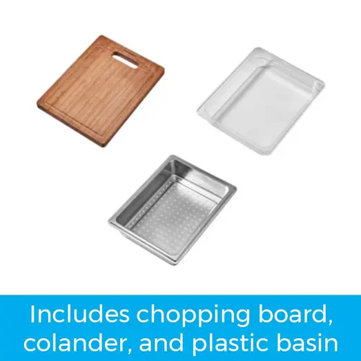 HIGOLD PINIZ Single Bowl Workstation Kitchen Sink - Slide Lip - Nano Coated HG-952307-B-1830