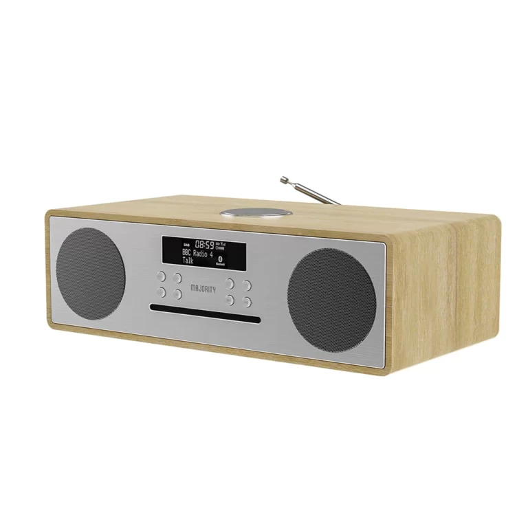 Majority Oakington Bluetooth DAB Radio & CD Player-Oak MY-1000002728