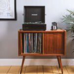 Crosley Voyager Bluetooth Portable Turntable - Black + Bundled Majority D40 Bluetooth Speakers - Black CR8017BMY-BK4