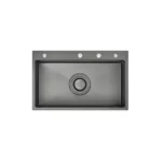 PINIZ 770mm Single Bowl Workstation Kitchen Sink Slide Lip Nano Coated Embossed Stainless Steel HG-952330-2469