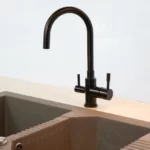 SWEDIA Otto Stainless Steel Kitchen Mixer Tap with Filtered Water Outlet Satin Black Finish SWEDISM0043-BL