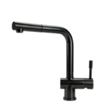 SWEDIA Sigge Stainless Steel Kitchen Mixer Tap With Pull-Out Satin Black Finish SWEDISM0900-BL