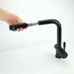 SWEDIA Sigge Stainless Steel Kitchen Mixer Tap With Pull-Out Satin Black Finish SWEDISM0900-BL