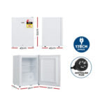 Devanti Upright Freezer Portable Refrigerator Home Office Mini Fridge Cooler 60L UPF-60L-WH