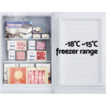 Devanti Upright Freezer Portable Refrigerator Home Office Mini Fridge Cooler 60L UPF-60L-WH