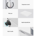 Devanti Upright Freezer Portable Refrigerator Home Office Mini Fridge Cooler 60L UPF-60L-WH