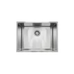 AGUZZO 600mm Single Bowl DEEP Stainless Steel Kitchen and Laundry Sink - Top/Under Mount AGZSSS-TWM10D-0757