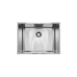 AGUZZO 600mm Single Bowl DEEP Stainless Steel Kitchen and Laundry Sink - Top/Under Mount AGZSSS-TWM10D-0757