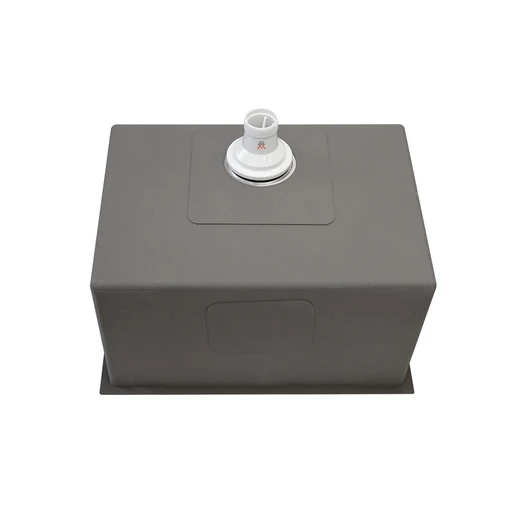AGUZZO 600mm Single Bowl DEEP Stainless Steel Kitchen and Laundry Sink - Top/Under Mount AGZSSS-TWM10D-0757