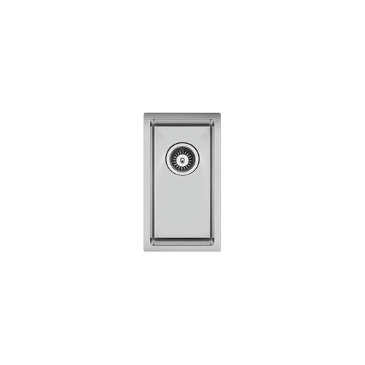 AGUZZO Stainless Steel Kitchen and Laundry Sink - 250mm Half Bowl - Top/Under Mount AGZSSS-TWM11-0758