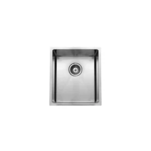 AGUZZO 390mm Single Bowl Stainless Steel Kitchen and Laundry Sink - Top/Under Mount AGZSSS-TWM12-0759