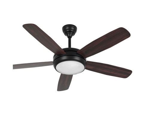 Devanti 52'' Ceiling Fan 5 Wooden Blades Fans LED Light Remote Control Timer CF-B-52-5B-0YY-DW