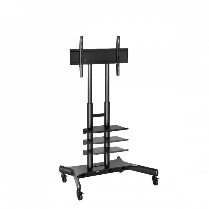 Atdec AD-TVC-75 Mobile Heavy Duty TV Cart for Screen size 50" to 80" with Shelf
