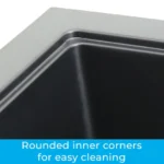HiGold Single Bowl Kitchen Sink - Granite Composite - 630mm - Black HG-935019-B-2650