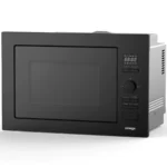Omega OM28BF 28L Frameless Black Glass Built-In Microwave Oven