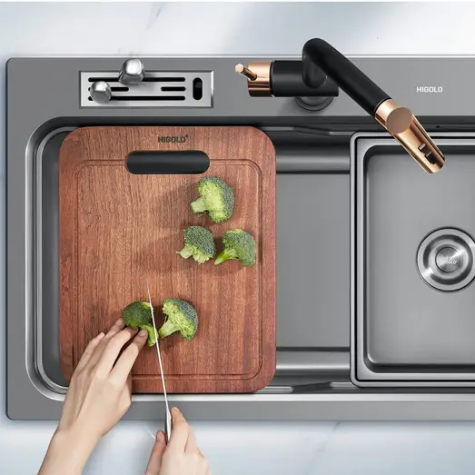 Belle Luxe 2.0 Single Bowl Workstation Kitchen Sink HG-920255-2431